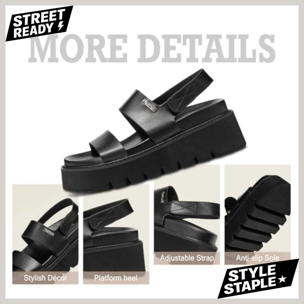 Platform Sandals With Back Strap Arch Support Sum… - image 5